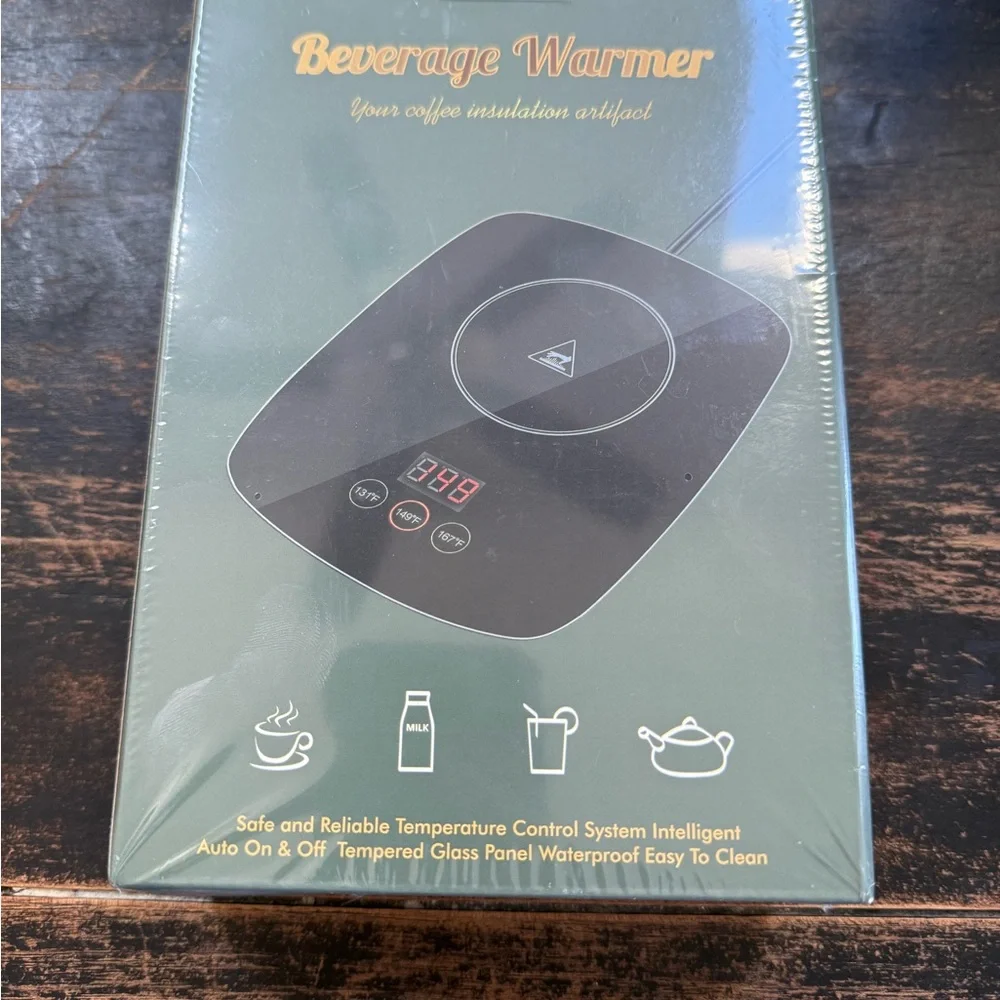 NWT NiceLucky Black Beverage Warmer with Digital Display